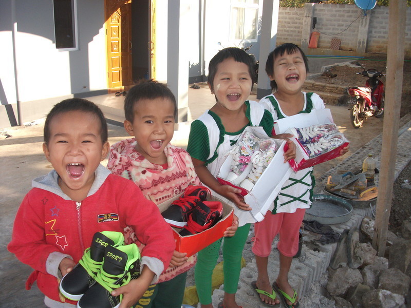 Shoes spread joy around the world